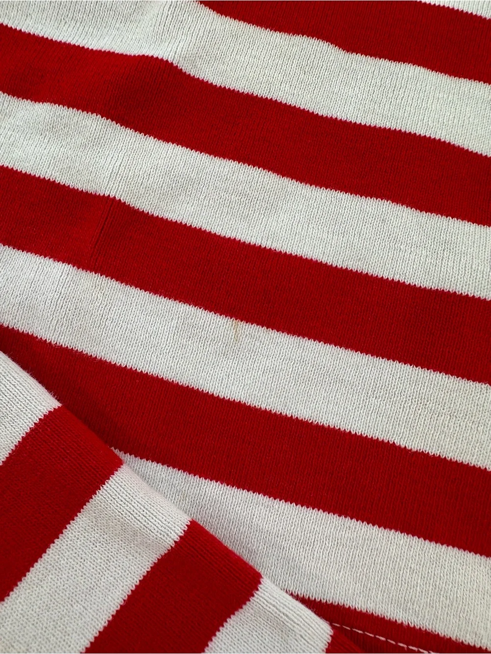 Hanna Andersson Red & White Stripe Pajama Set with Green Trim, 4T